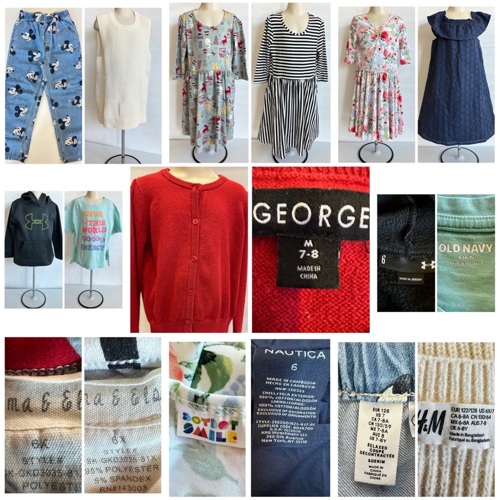 BUNDLE of 10 Pieces Girl’s Clothes size 6, 6X & 7